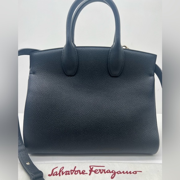 Salvatore Ferragamo  Small The Studio Leather Top Handle Bag - Picture 11 of 17